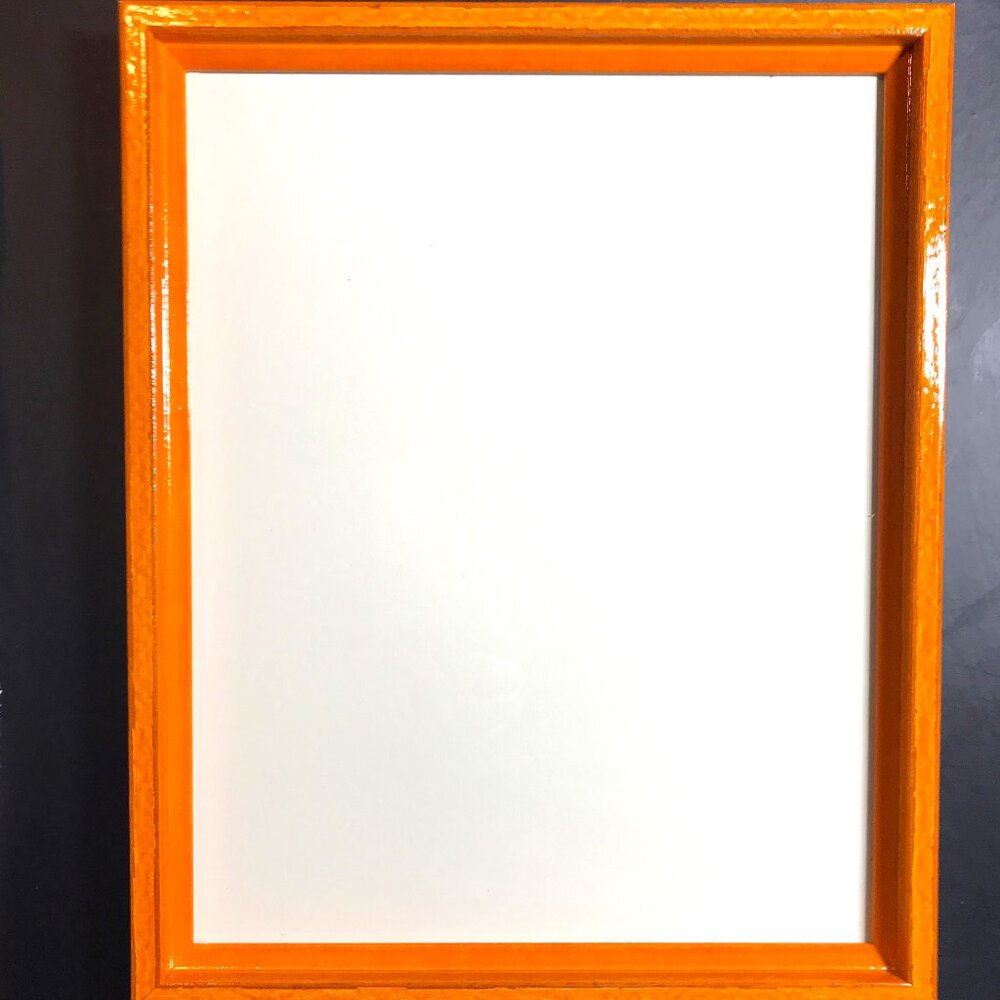 Vibrant Orange Glossy Colorful Frame - Ready to Use - 8x10 - w/Hardware - New